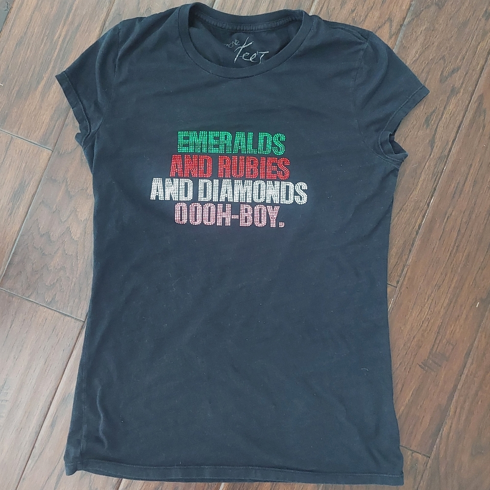 Cache t-shirt, lots of bling!